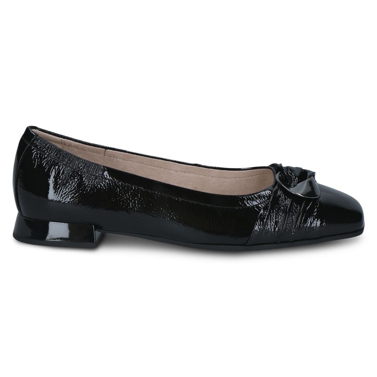 Ballerine en cuir noir mat, CAPRICE