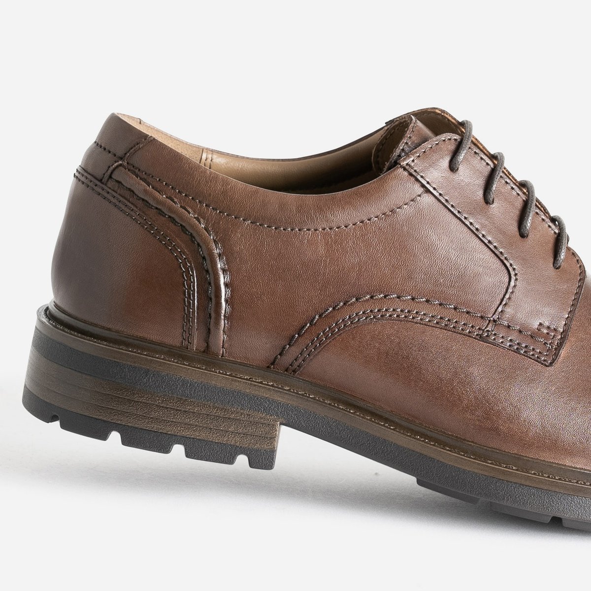 Derby en cuir CARLITO marron, ERAM