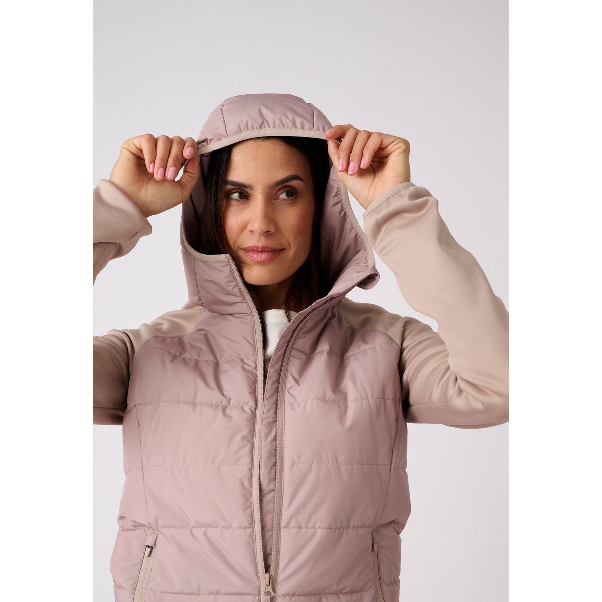 Doudoune thermorégulante Evolutyl gris taupe, DAMART