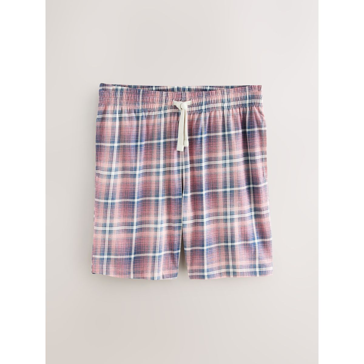 Pyjama en jersey manches courtes à carreaux rose/bleu, NEXT