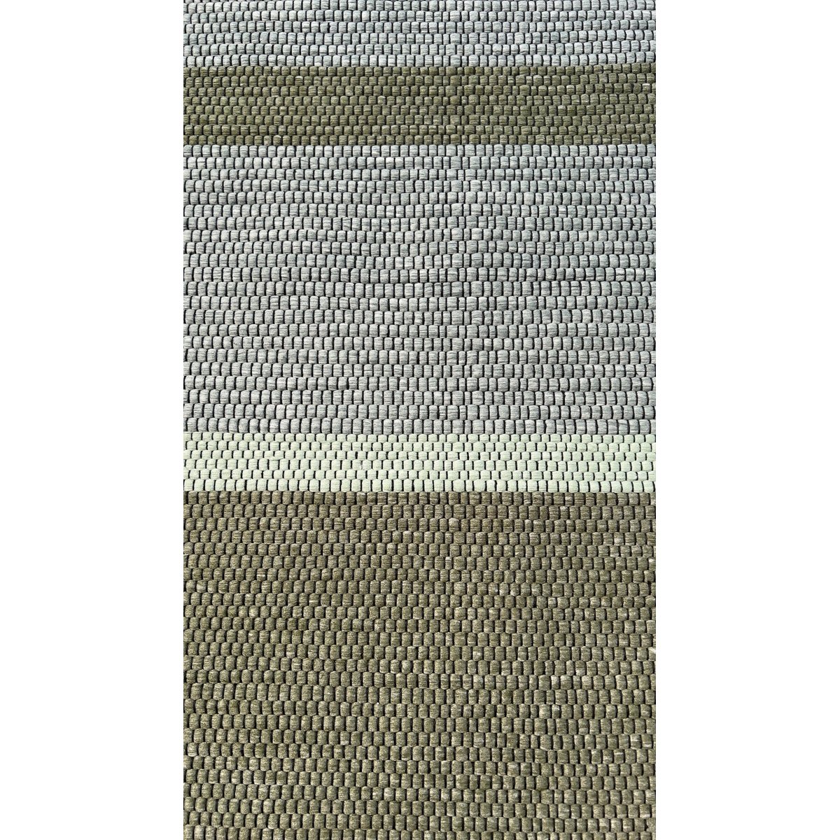Tapis en fibres recyclées tissé à la main LEONOR vert naturel, AFK LIVING