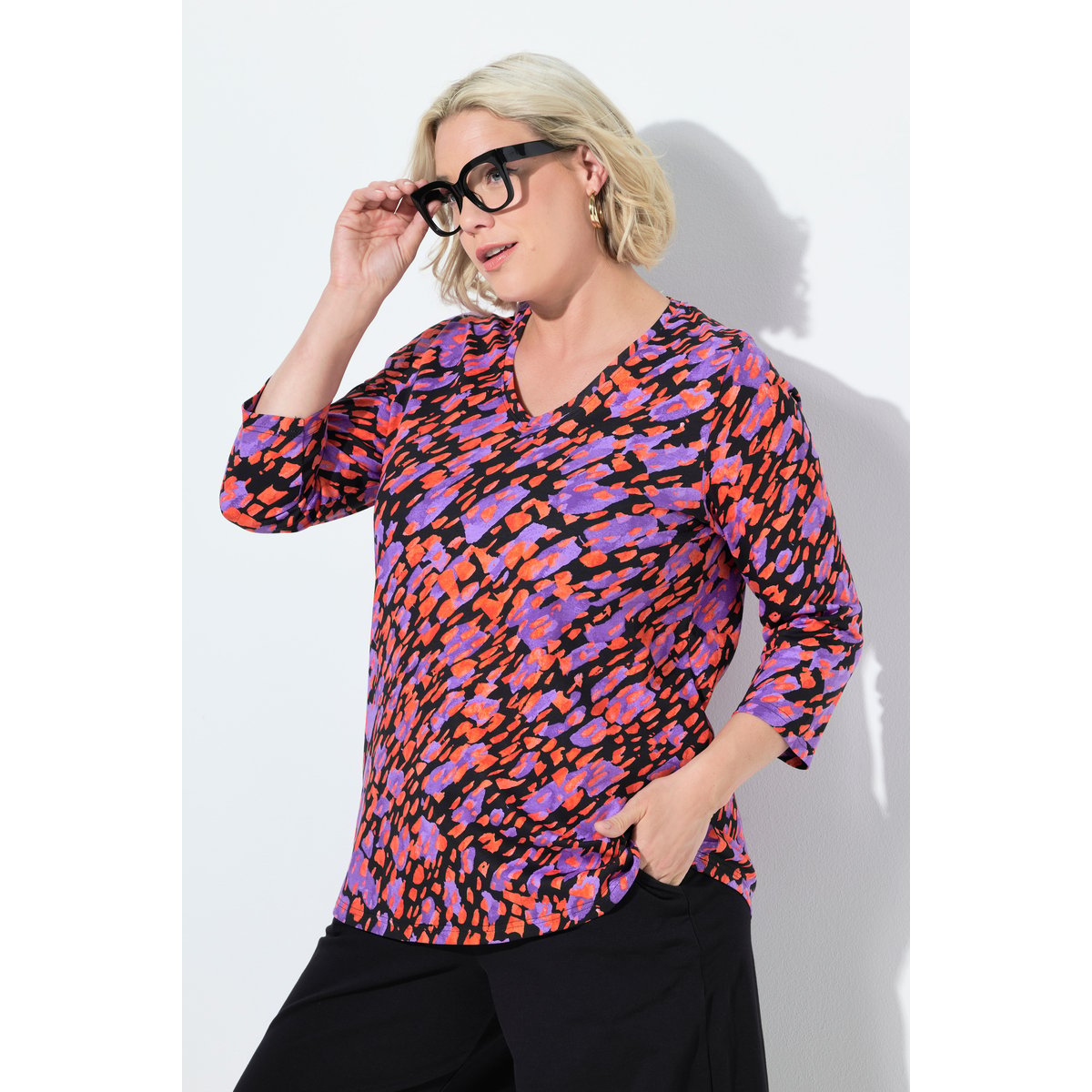 T-shirt noir, ULLA POPKEN