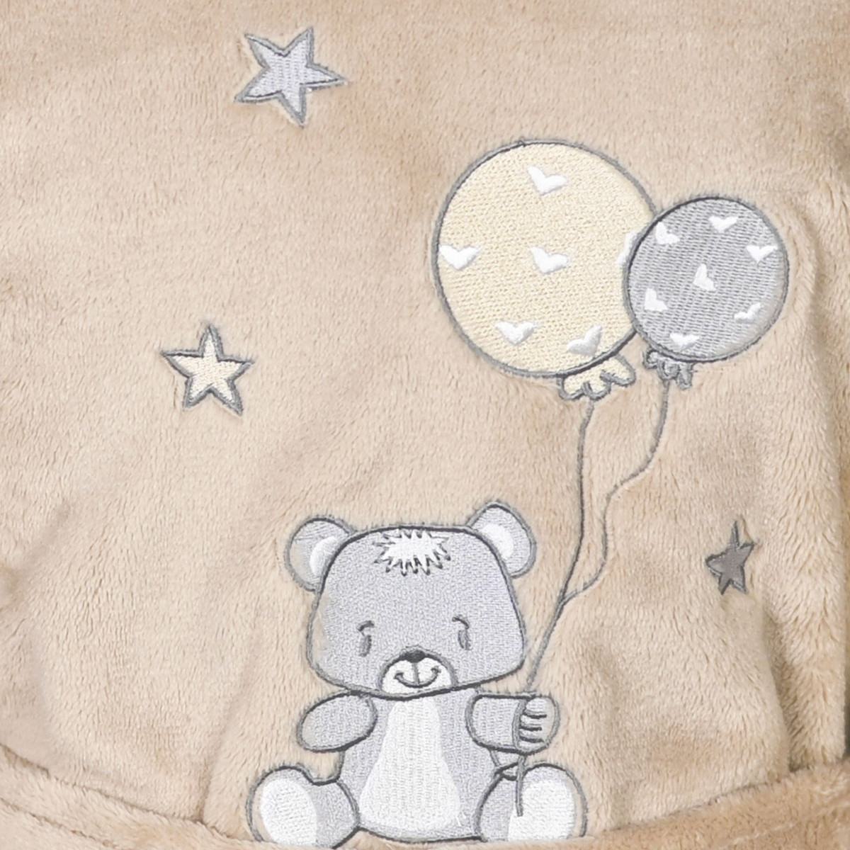 Peignoir enfant polaire doux & chaud BABY KOMO BEAR sable, SENSEI MAISON