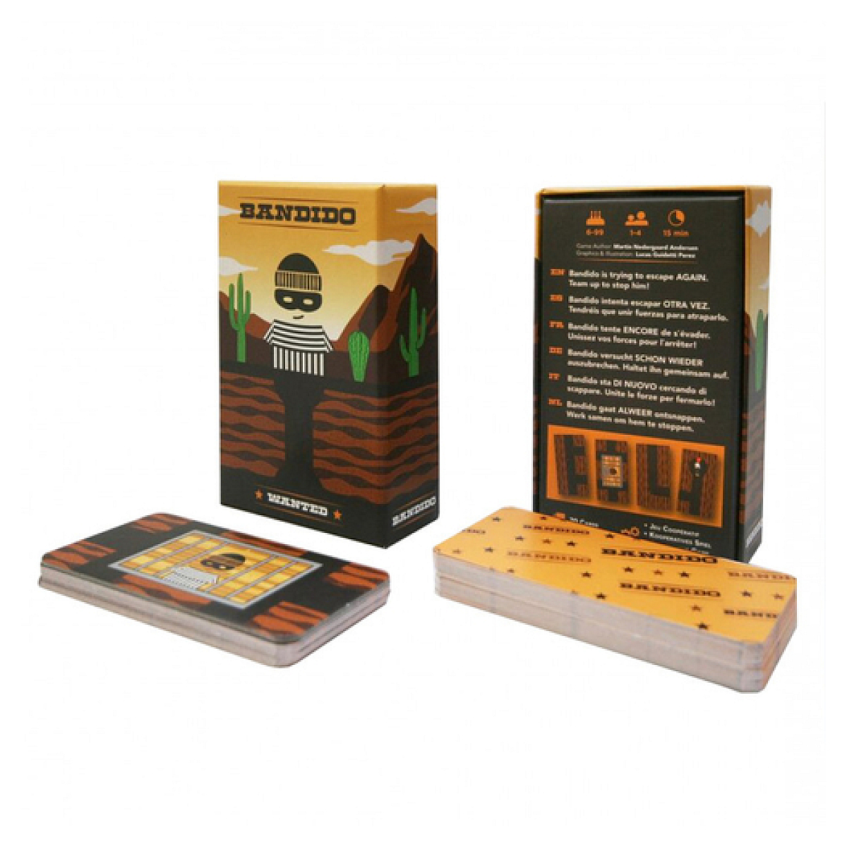Bandido - jeu de carte cooperatif couleur unique, HELVETIQ
