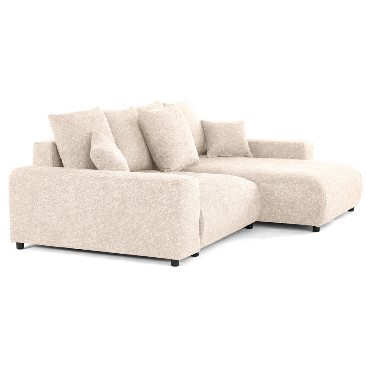 Canapé d'Angle Convertible 4 places - SPICE beige, BEST MOBILIER