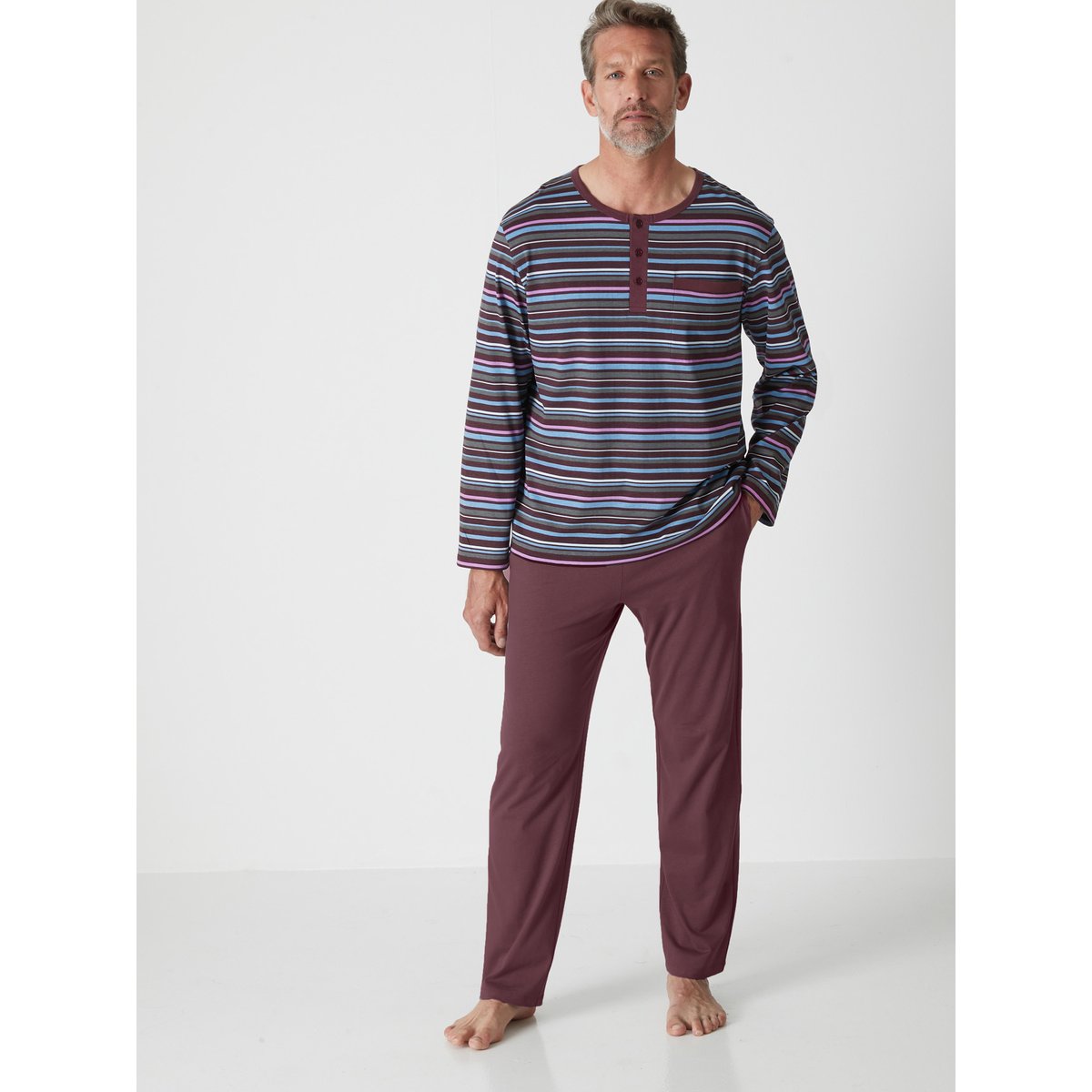 Pyjama rayé prune, DAXON