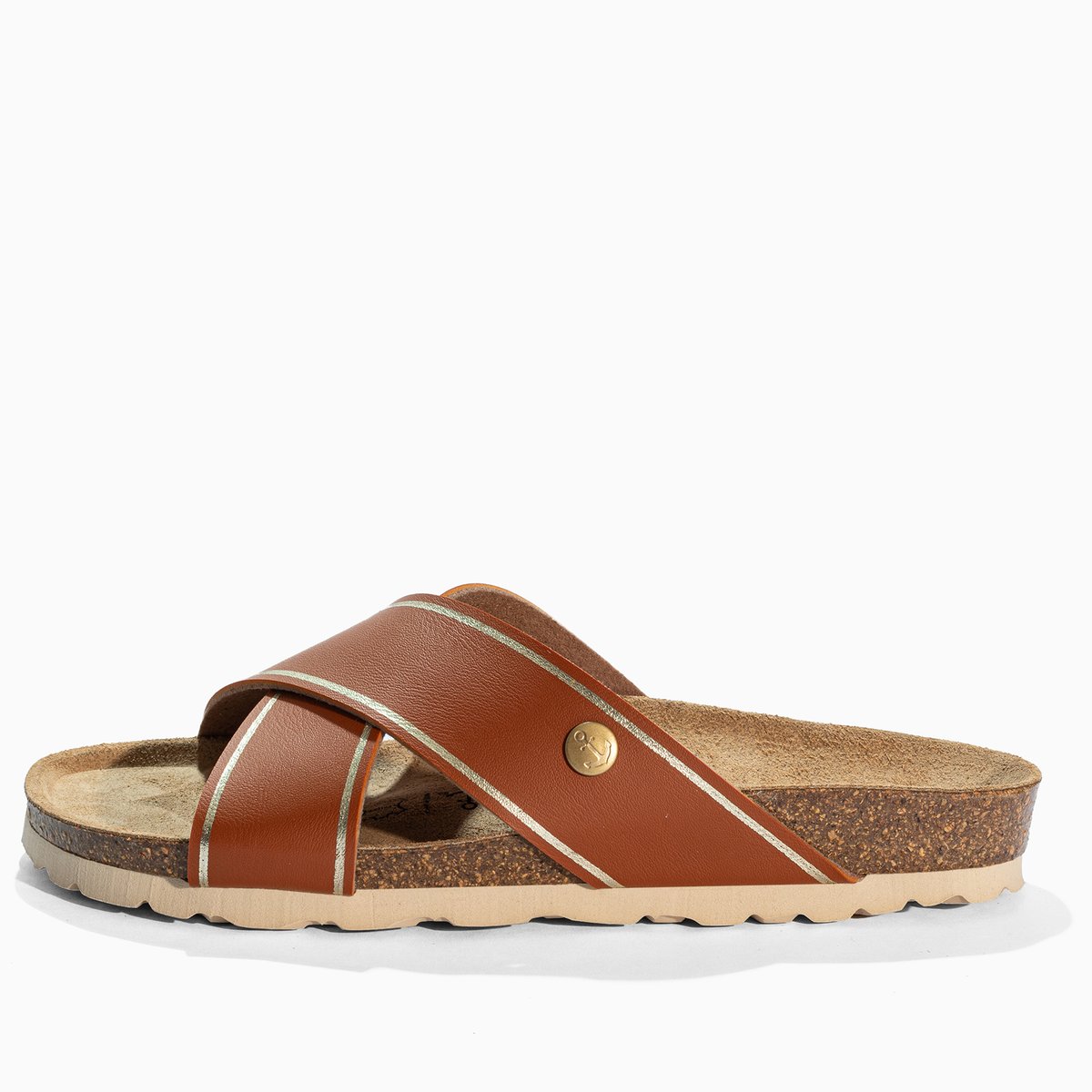 Sandales ELCHE brown/gold, BAYTON