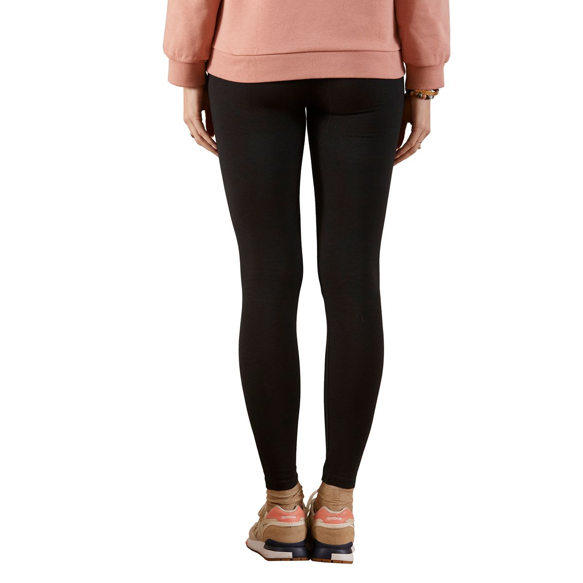 Lot de 2 leggings de grossesse en maille stretch lot noir et gris, VERTBAUDET