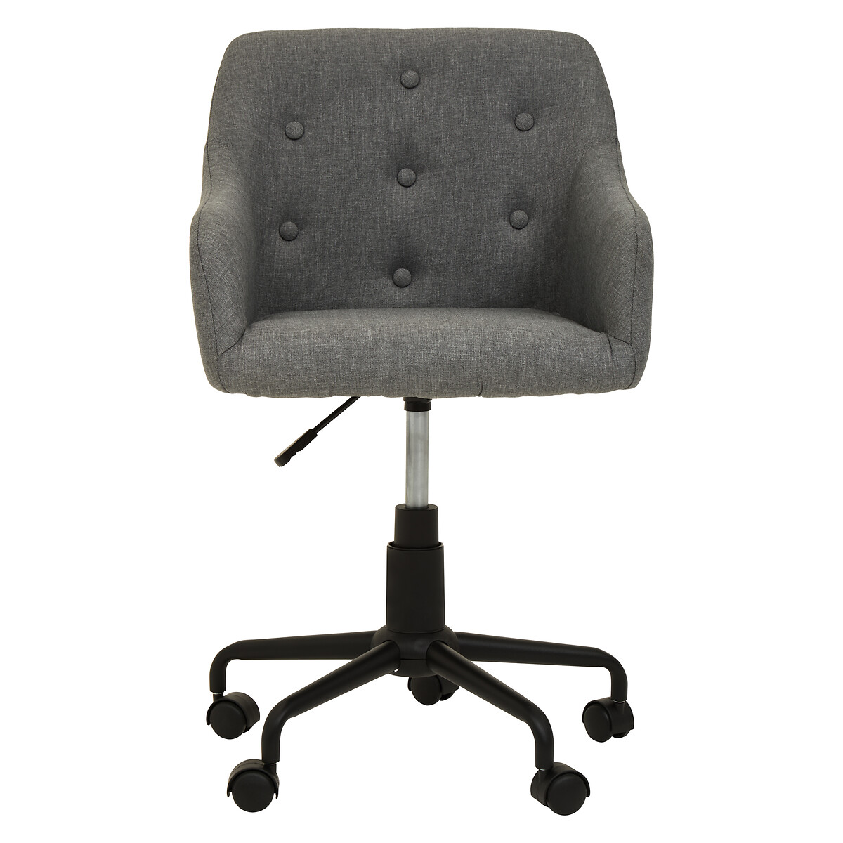 Buttoned Tufted Office Swivel Chair grey, SO'HOME