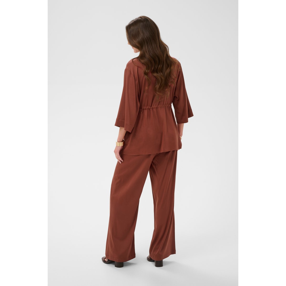 Pantalon de costume marron brandy snifter, CREAM