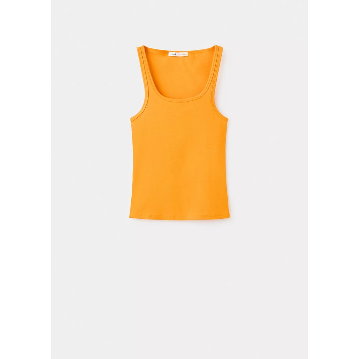Top ajusté à bretelles mandarine, MANGO