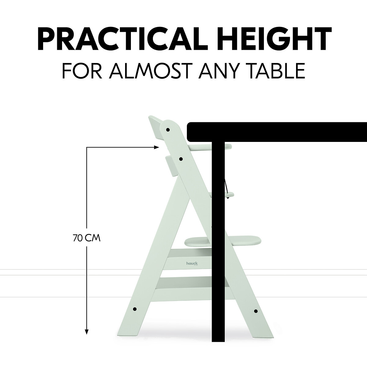 Alpha+ Wooden Highchair - Mint mint, HAUCK