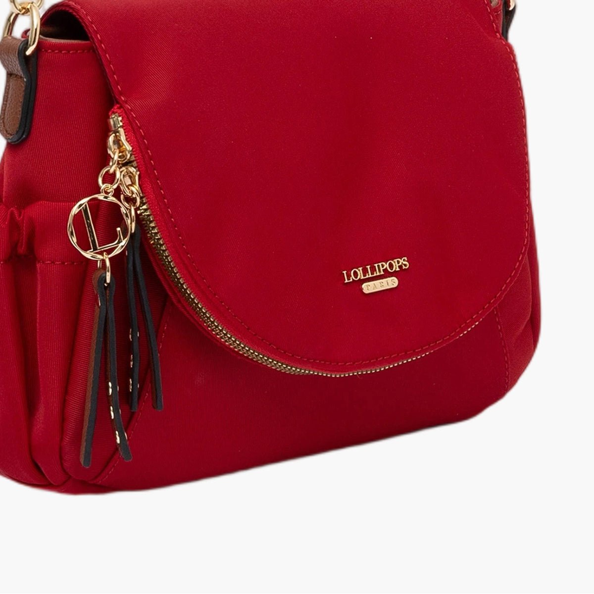 Sac porté épaule Teralia M doré,rouge, LOLLIPOPS
