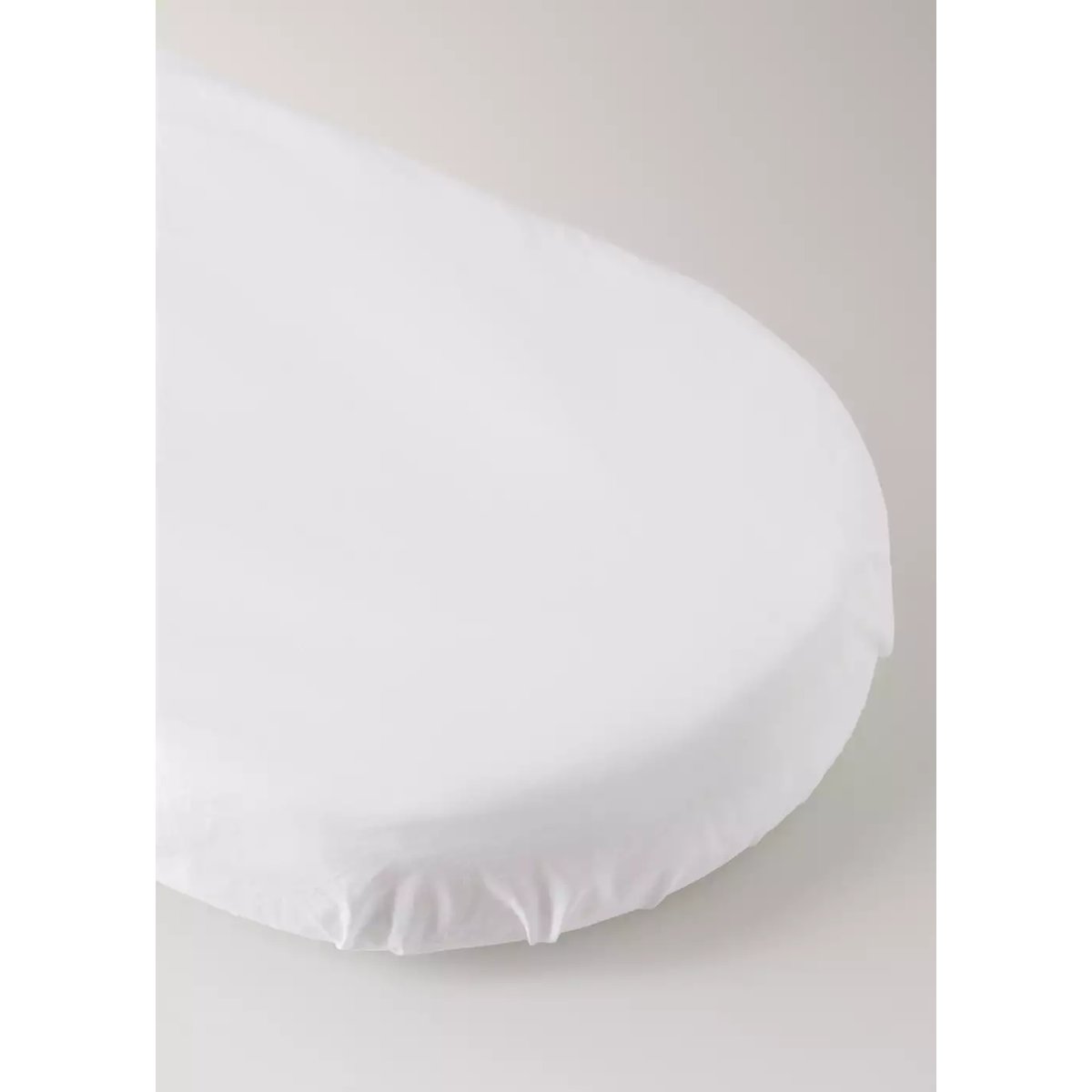 Drap-housse mini berceau percale de coton piqué blanc, MANGO HOME