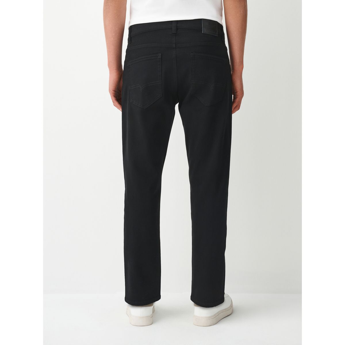 Jean motionflex avec taille élastique noir, NEXT