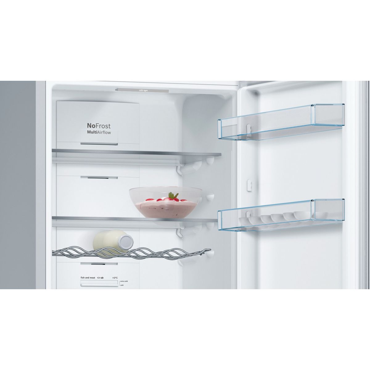 Réfrigérateur combiné KGN36VLED Série 4 VitaFresh inox, BOSCH