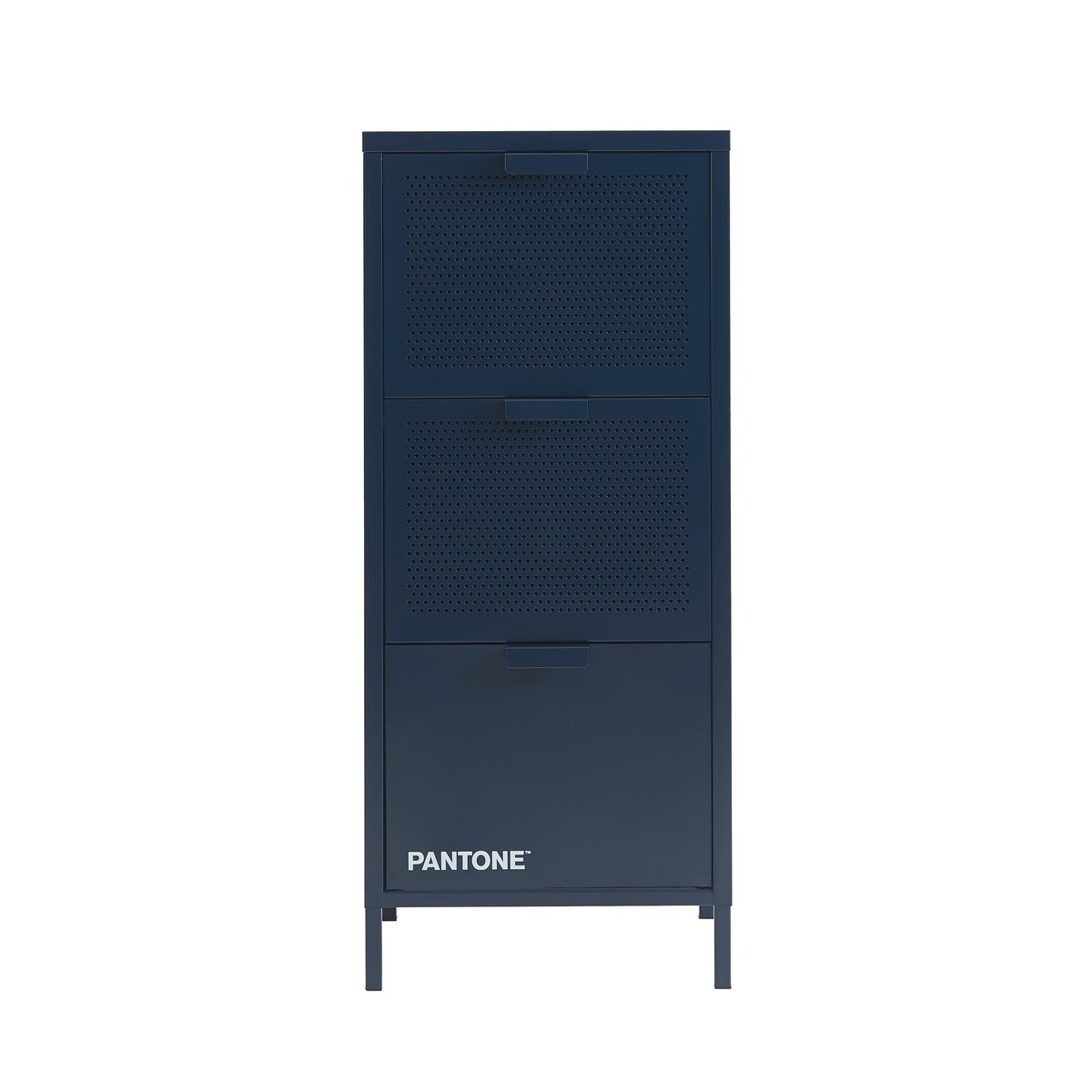 Meuble de rangement en acier bleu nuit / tcx 19-4012, PANTONE