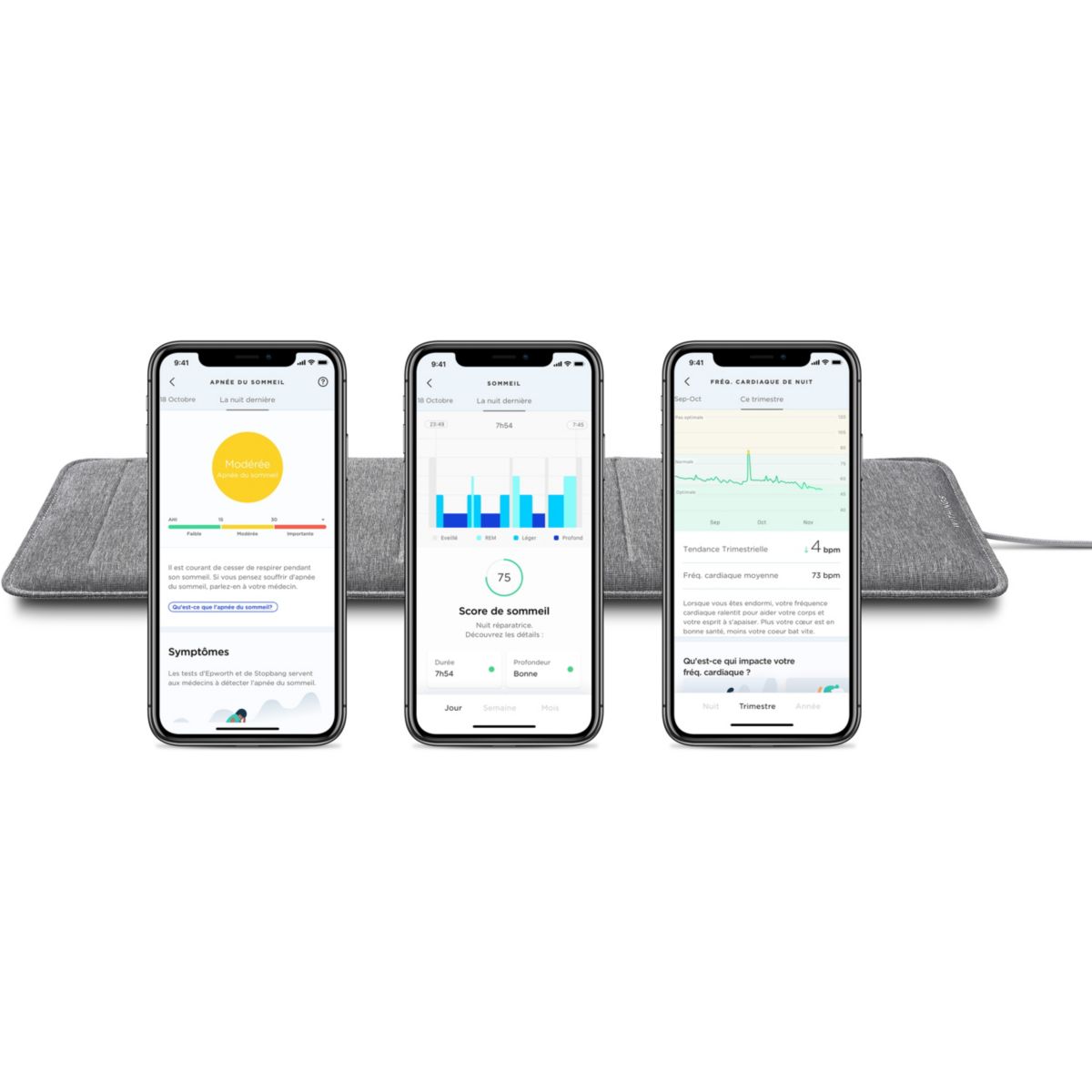 Activateur et analyseur de sommeil Sleep Analyzer x2 couleur unique, WITHINGS