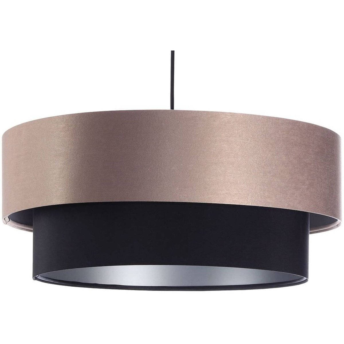 Suspension en tissu, DUO beige, noir, argent, BPS KONCEPT
