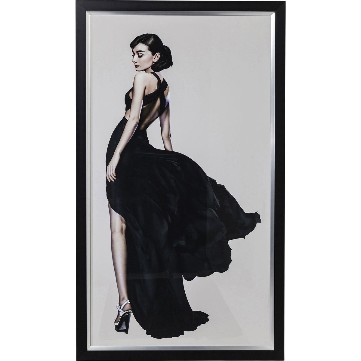 Affiche encadrée Audrey noir, KARE DESIGN
