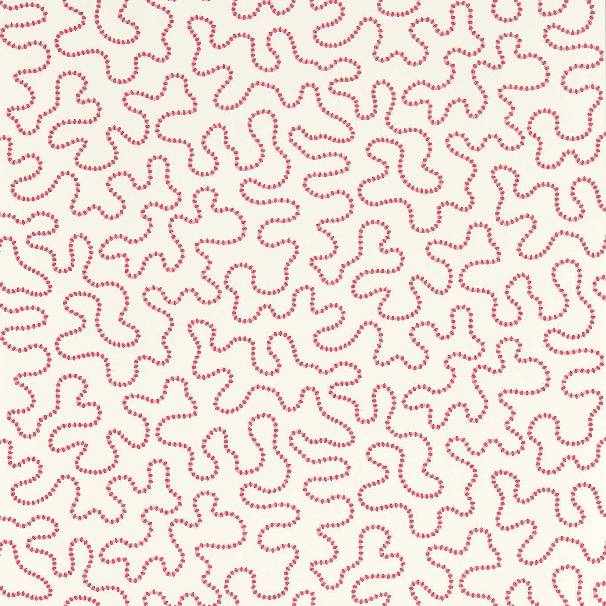 Wiggle Carnelian Rose Quartz Wallpaper cream, HARLEQUIN X SOPHIE ROBINSON