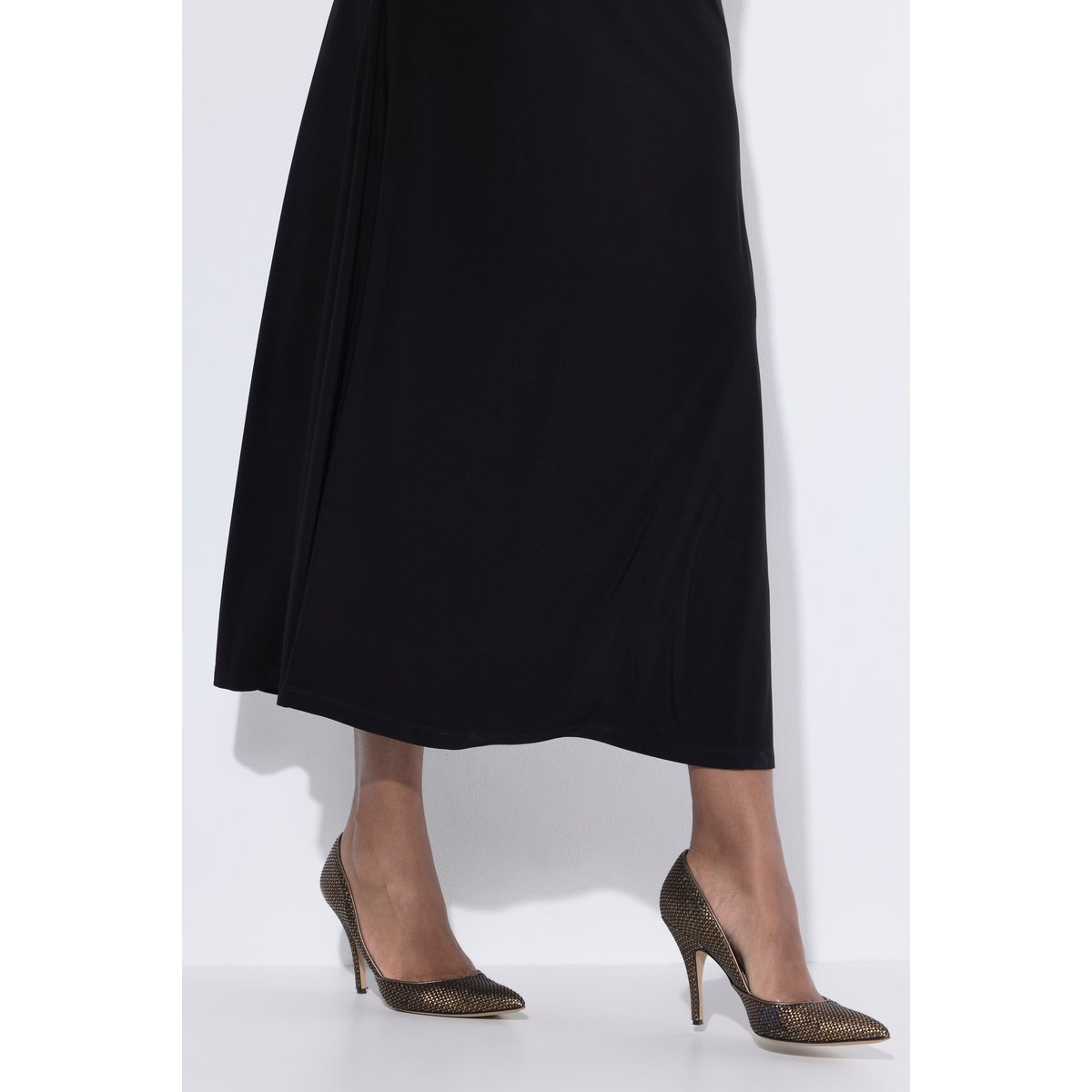 Robe maxi sans manches à col en V or, ULLA POPKEN