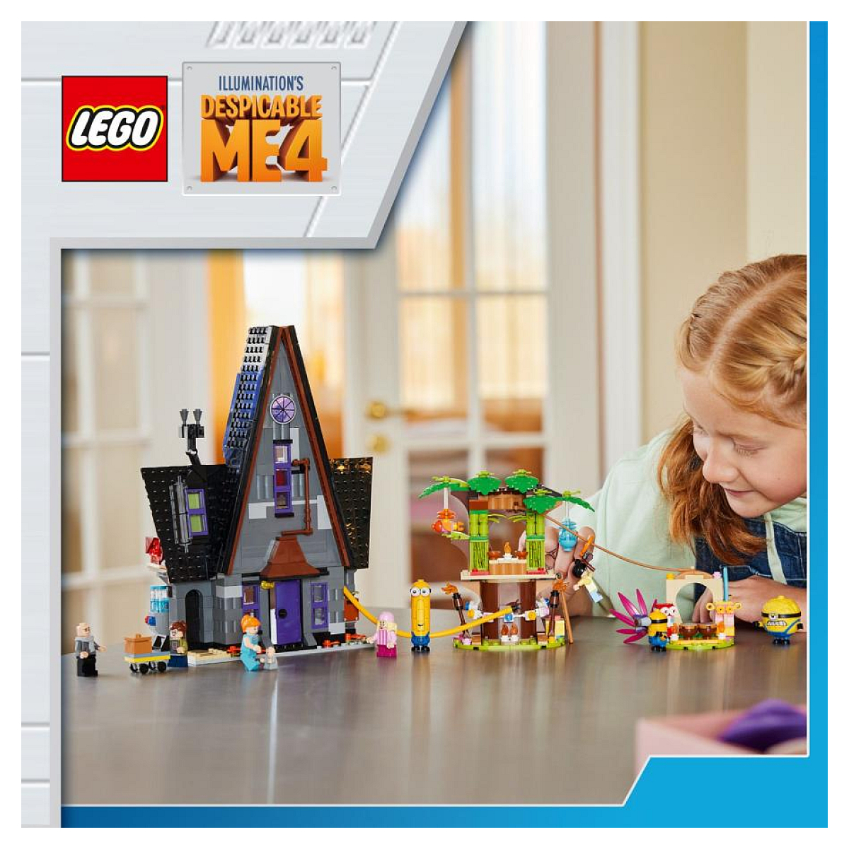 LEGO Moi, Moche et Méchant - Le manoir de Gru et ses Minions - Set 75583 bleu, LEGO