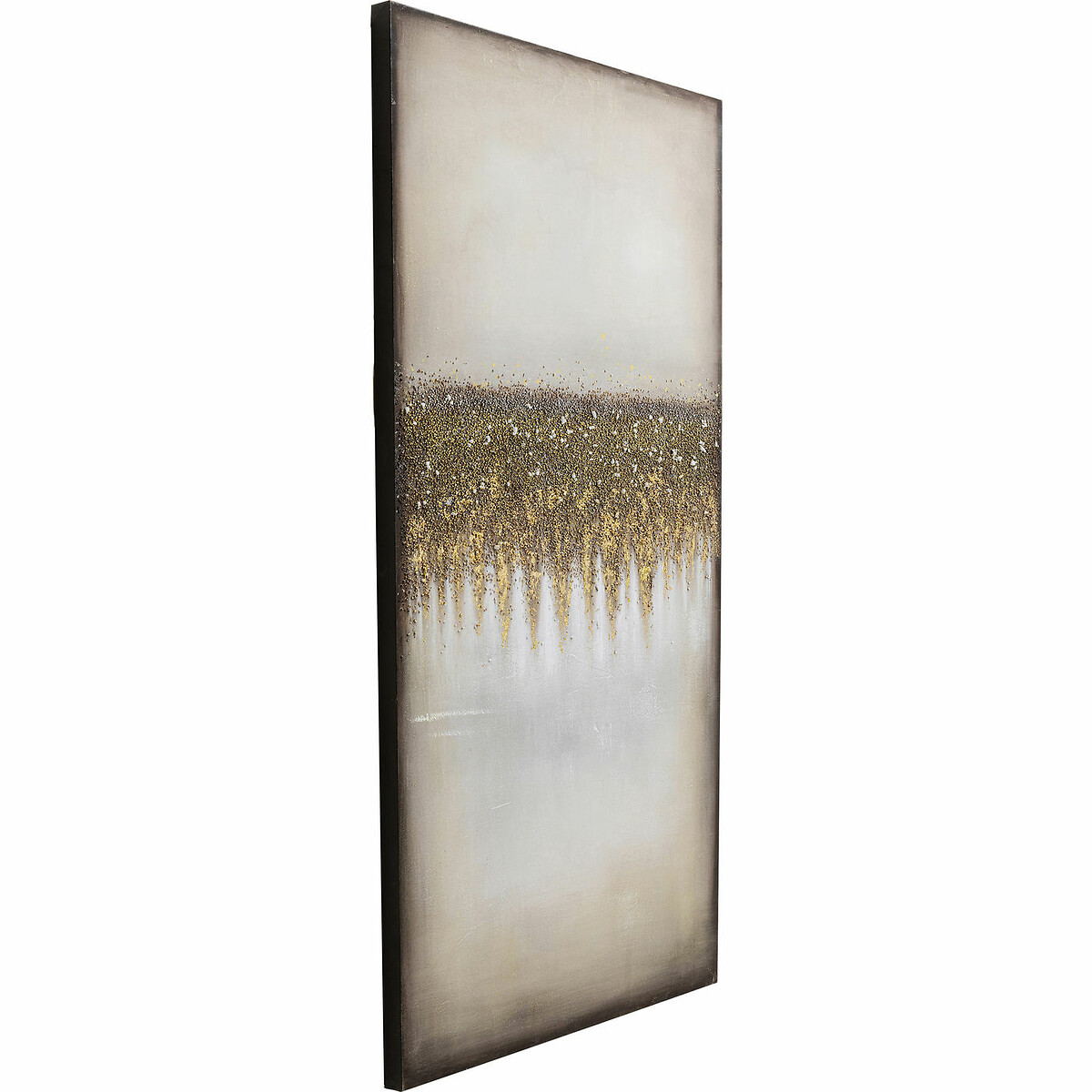 Tableau acrylique Abstract Fields 100x200cm doré, KARE DESIGN