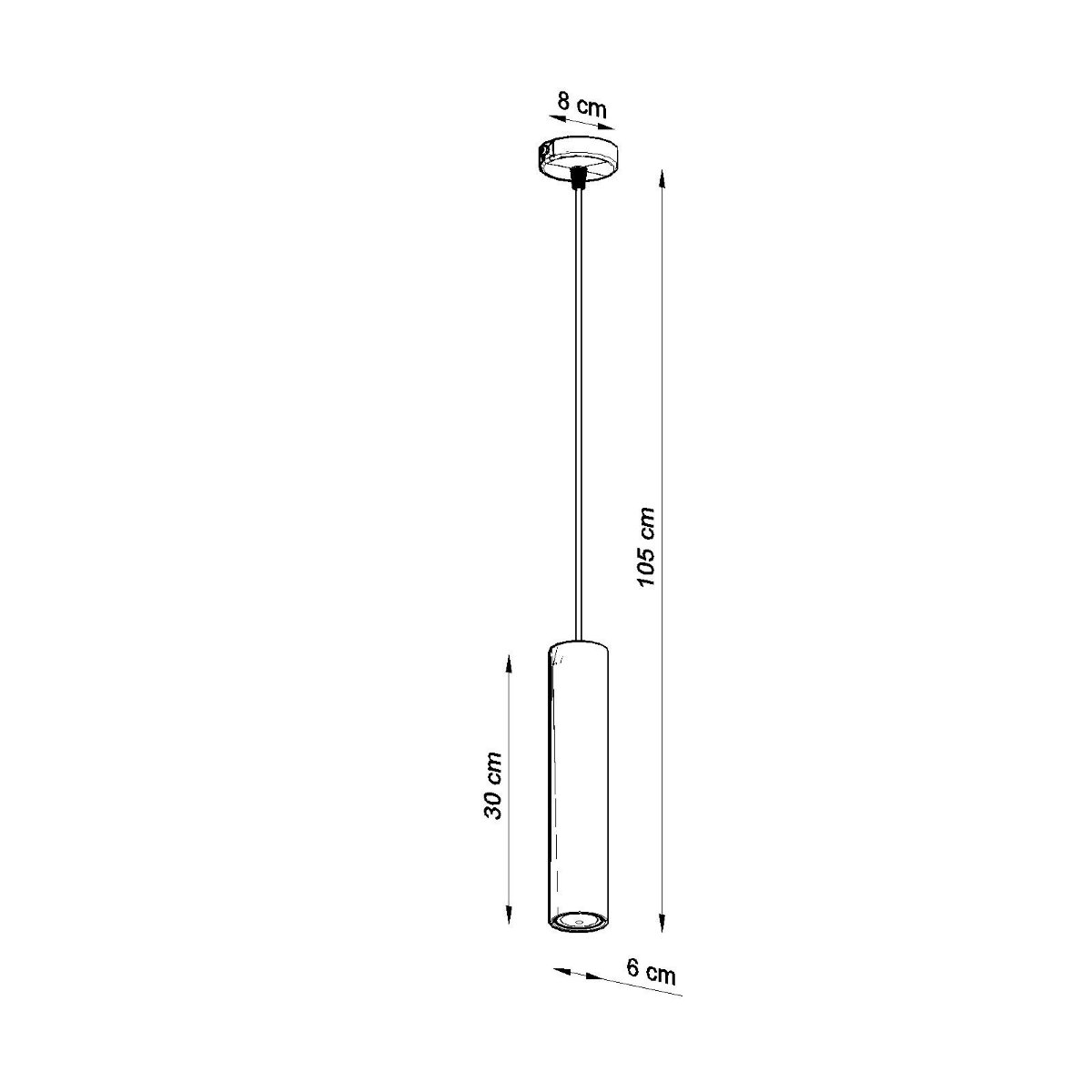 Suspension Bois Bois Naturel GU10 1 Lino marron, EDEN