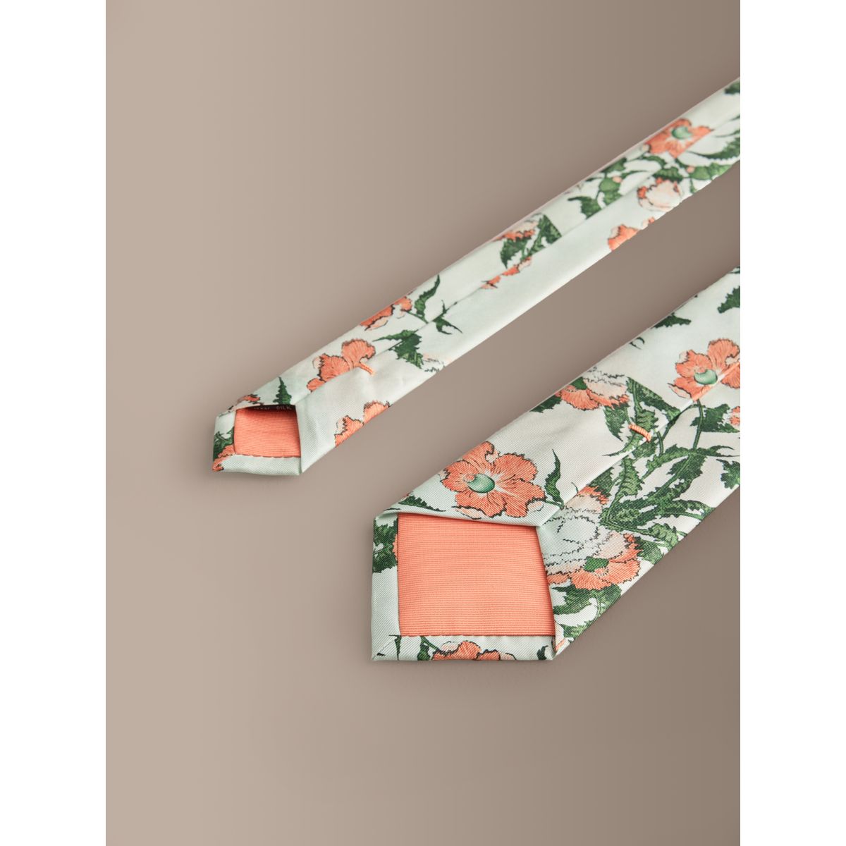 Cravate en soie à motif et pochette vert, NEXT
