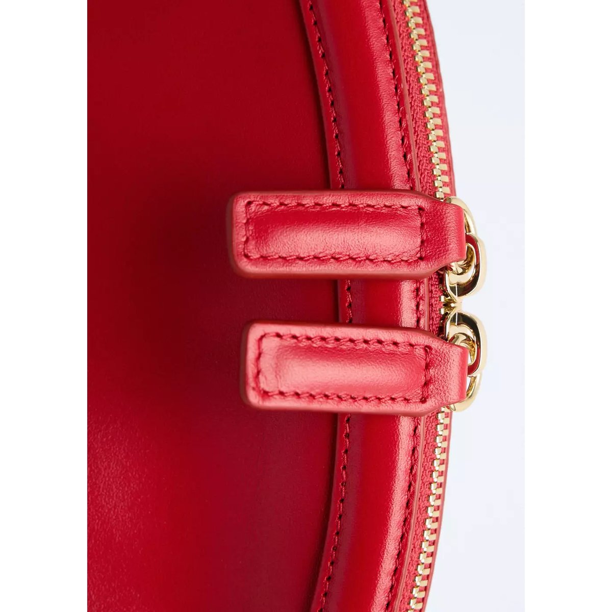 Sac pochette cuir rouge, MANGO