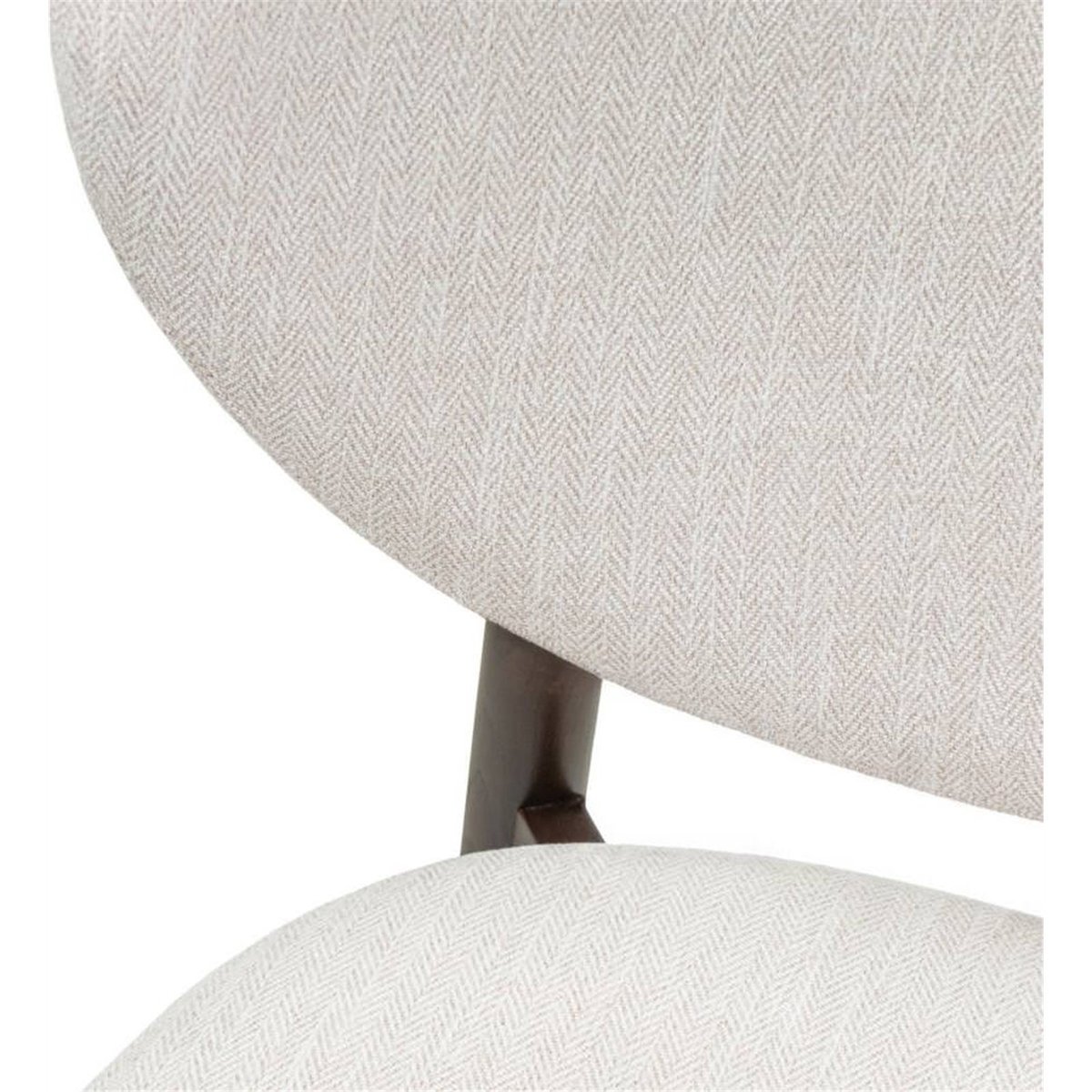 Chaise de salle à manger collection JULIETTE beige et noyer, RECOLLECTION