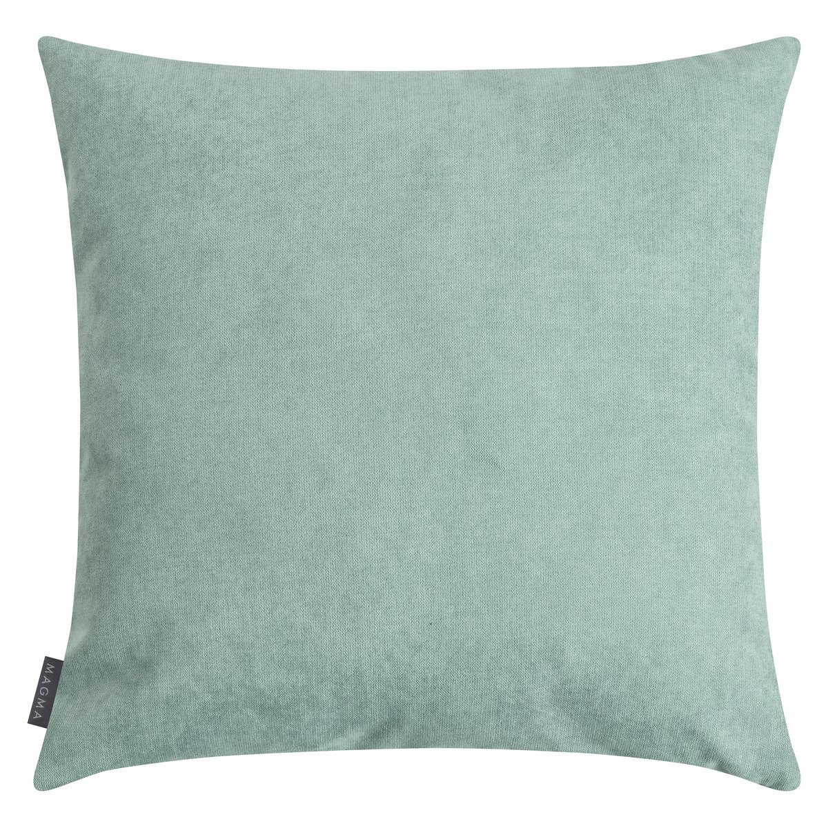 Housse de coussin effet tweed VENDETTA menthe pétrole et gris, MAGMA HEIMTEX