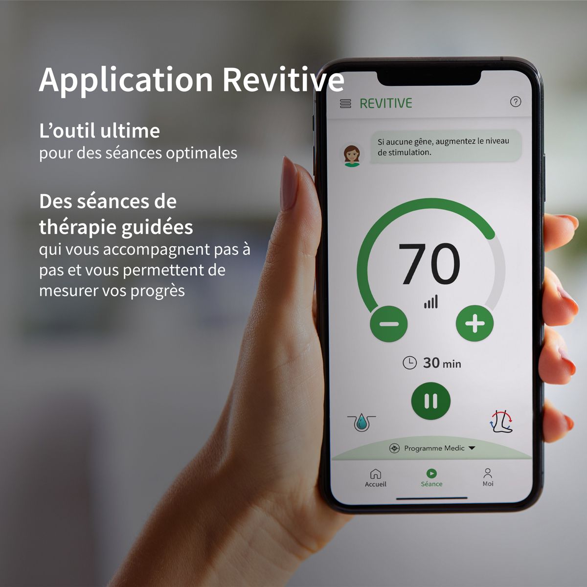 Stimulateur circulatoire Medic coach connecte couleur unique, REVITIVE