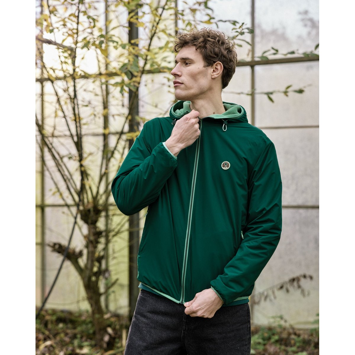 Veste polyester CARNOET WARM bleu marine, FAGUO