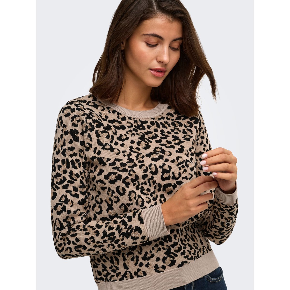 Pull En Maille marron - amphora 1, ONLY