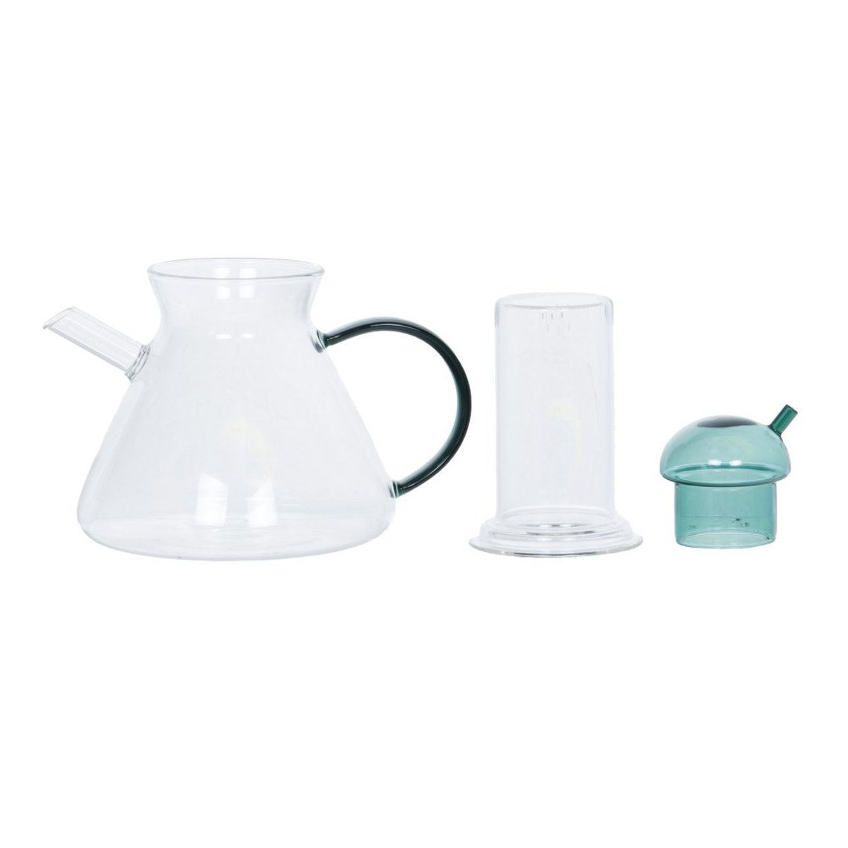 Théière en verre verte 60 cl-ARIS transparent / cristal, TABLE PASSION