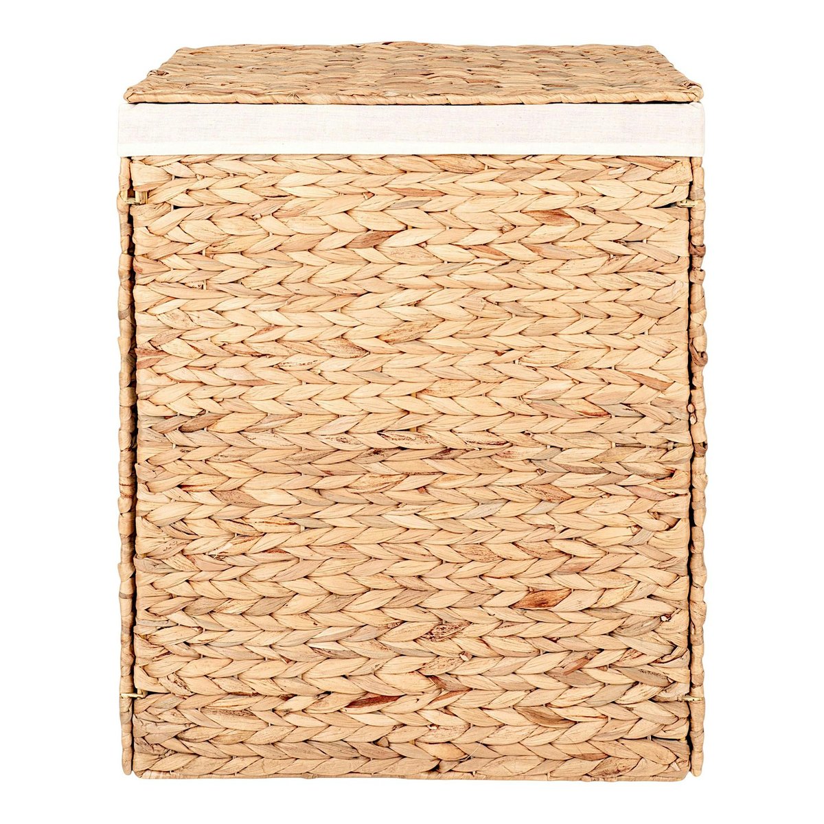 Panier à linge en jacynthe d'eau H 55 cm beige, PIER IMPORT