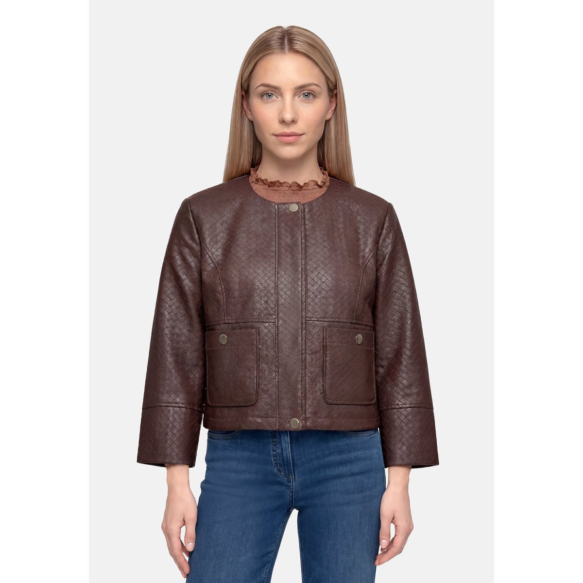 Veste blazer à poches plaquées muskat, BETTY BARCLAY