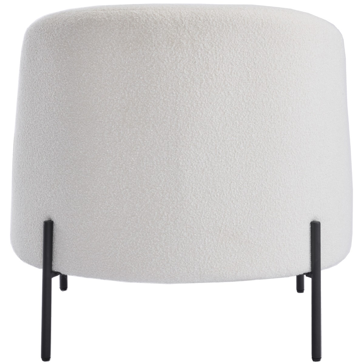 Fauteuil en tissu bouclé - VIANNEY beige, HOMIFAB