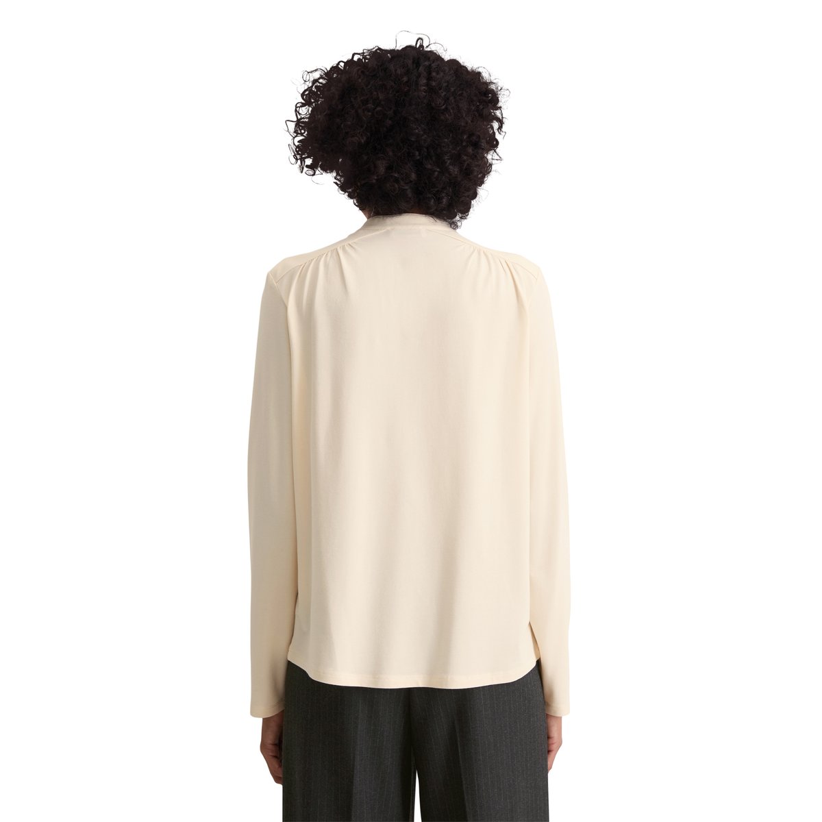Blouse en jersey relaxed avec TENCEL™ Modal beige, MARC O'POLO