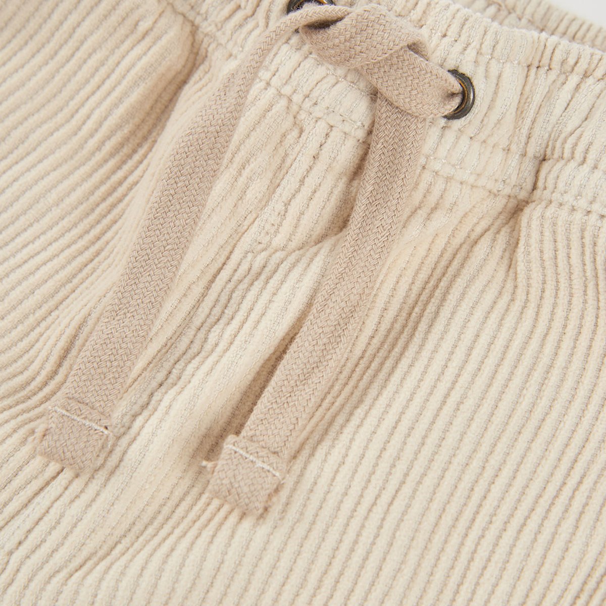 Pantalon velours cotelé garçon avec poches beige, BOBOLI