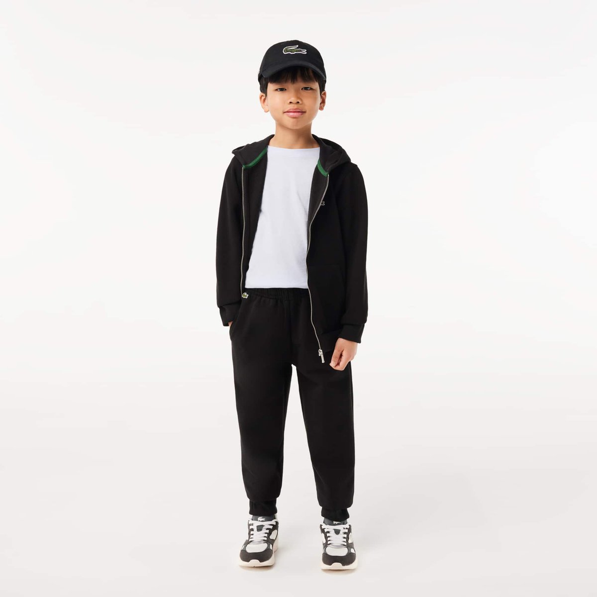 Pantalon de survêtement molleton noir-031, LACOSTE