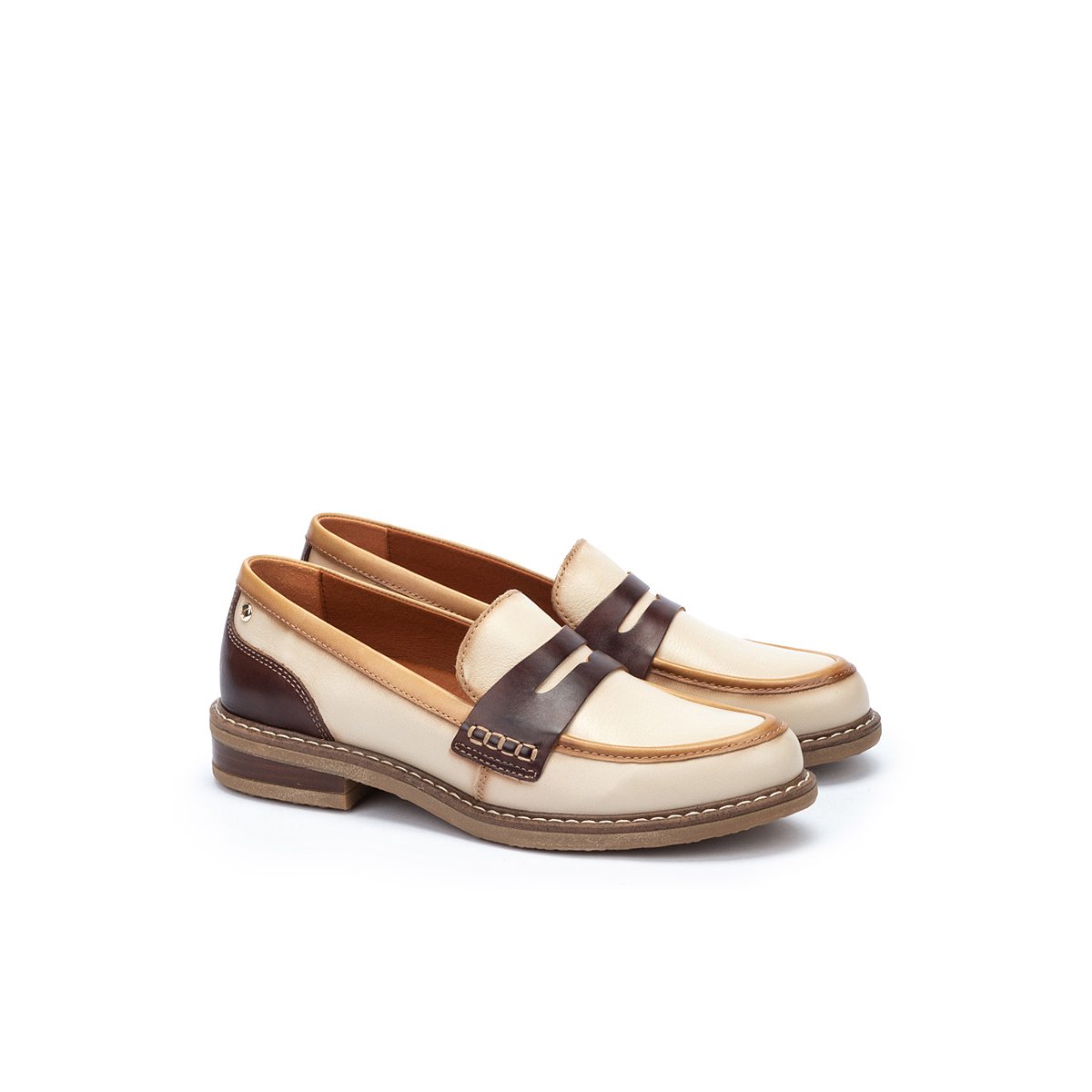 Mocassins cuir ALDAYA marfil, PIKOLINOS