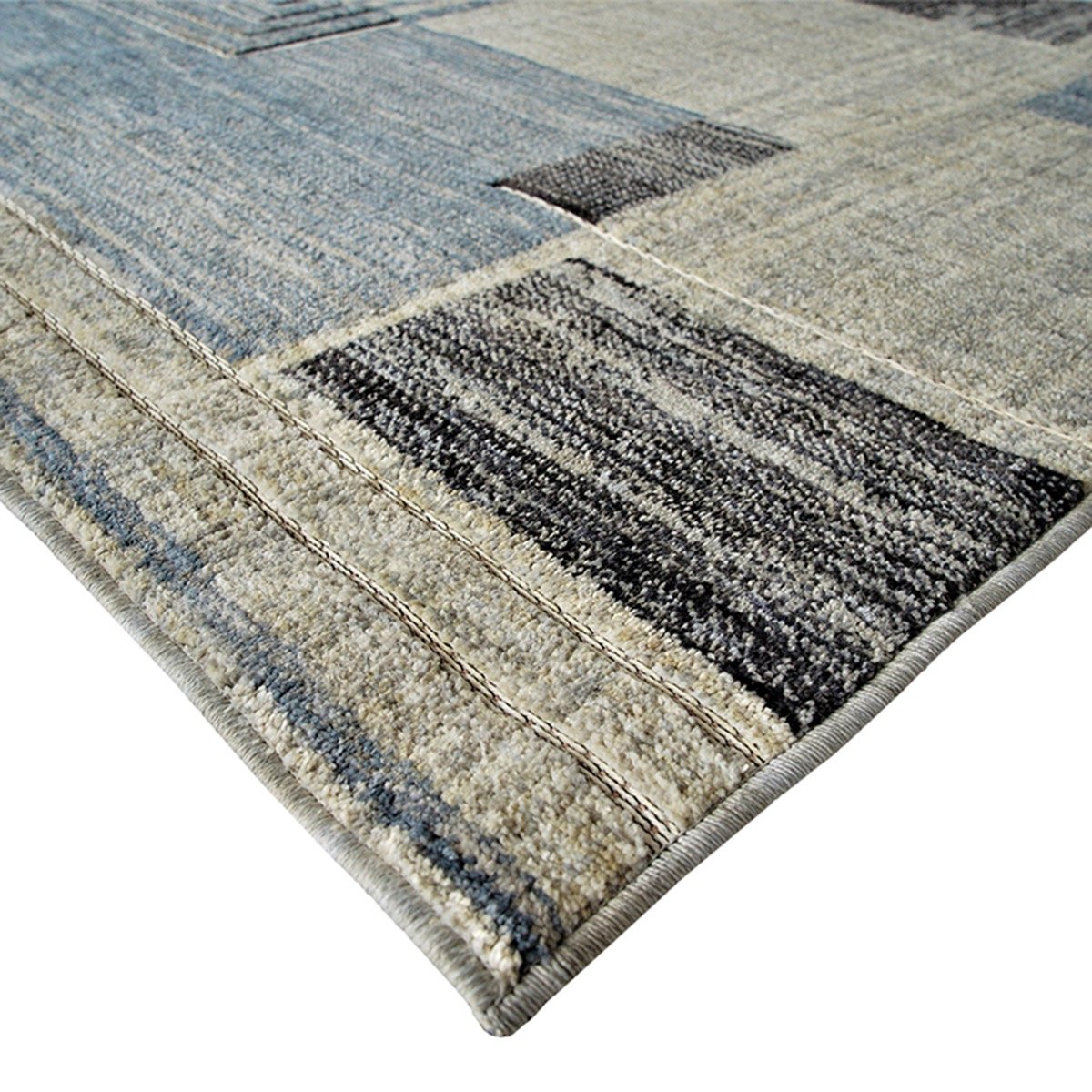 Tapis de salon extra-doux motif processeur RECYCLE PROCESSEUR écru, THE DECO FACTORY