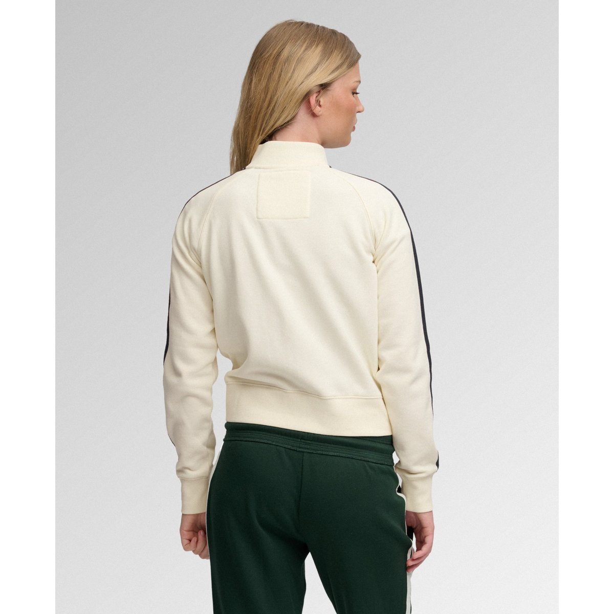 Veste de Survêtement Athletic Applique blanc cassé os du désert, SUPERDRY