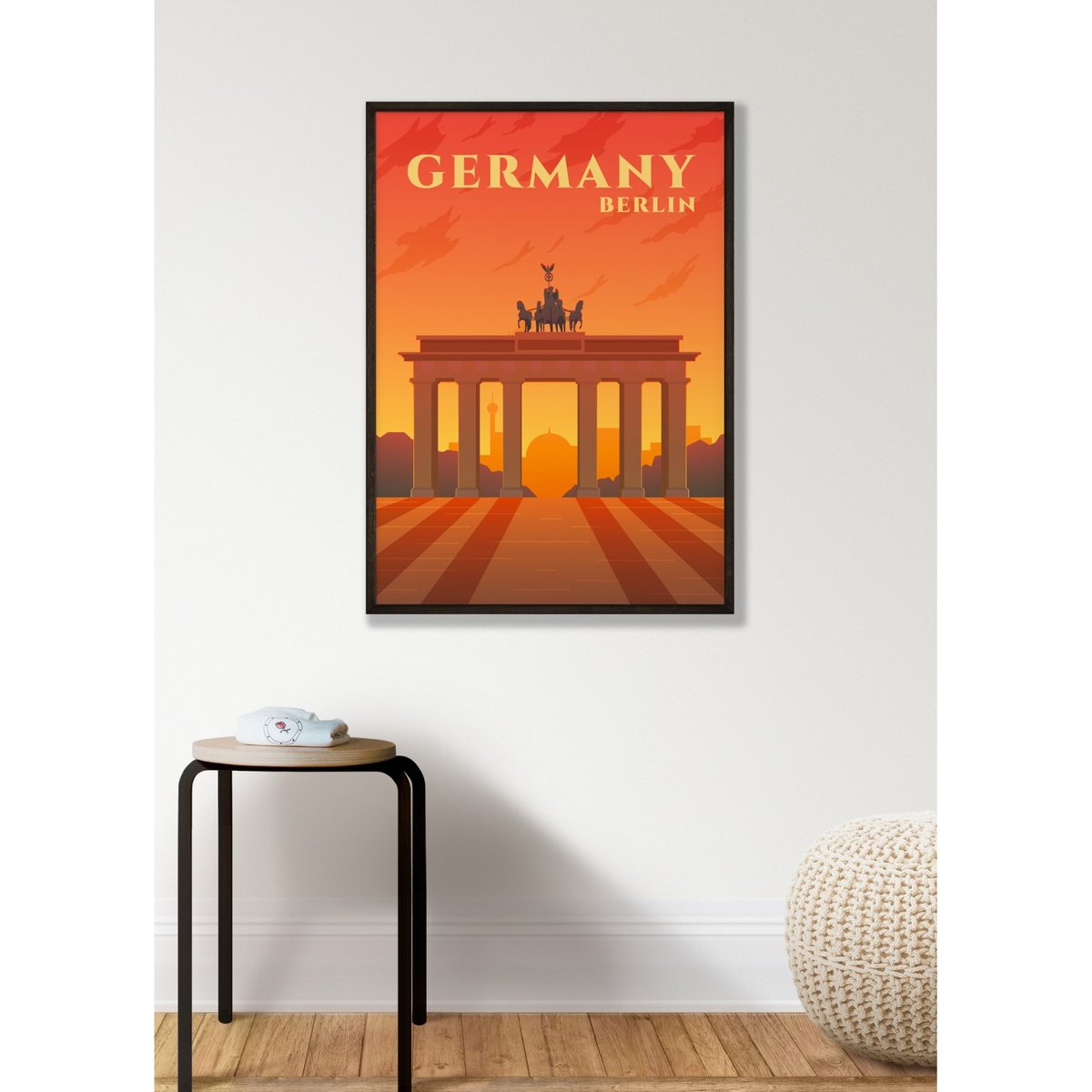 Affiche Allemagne blanc, L'AFFICHERIE
