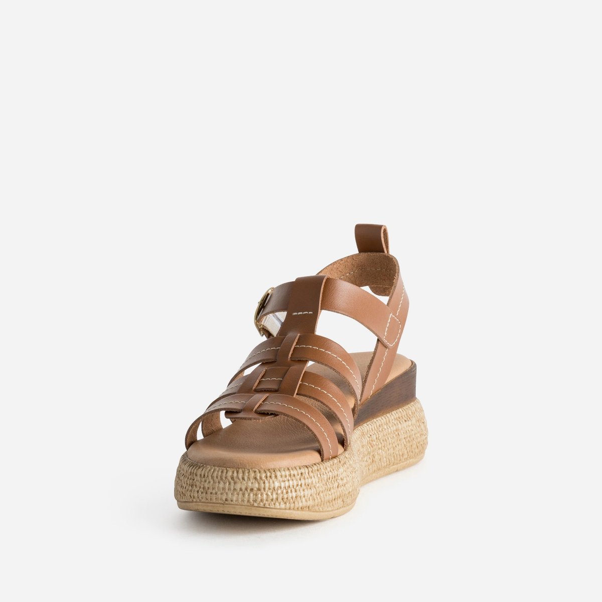 Sandale À Talon en cuir TEHILA camel, TEXTO