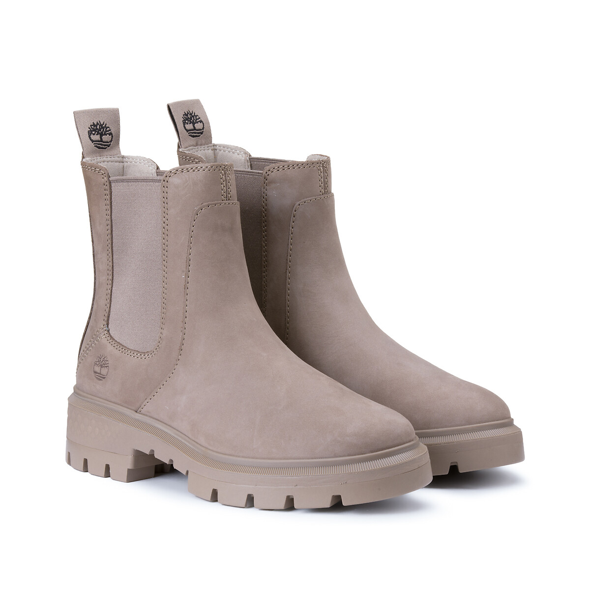 Boots cuir Cortina Valley Chelsea taupe, TIMBERLAND