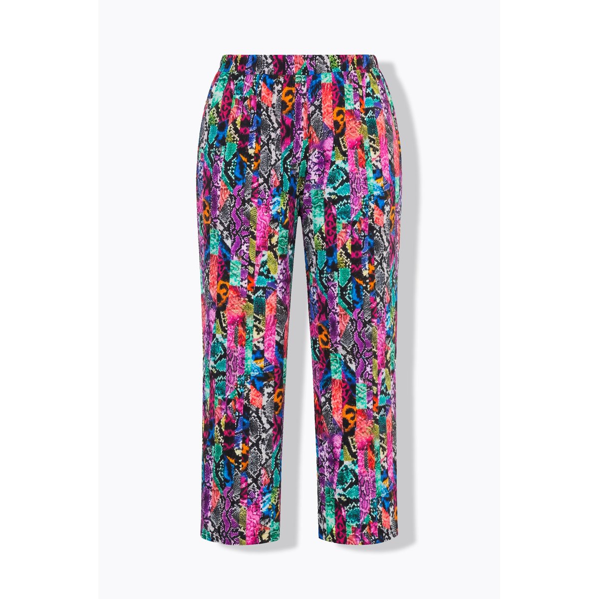 Pantalon en jersey, motif peau de serpent noir, ULLA POPKEN